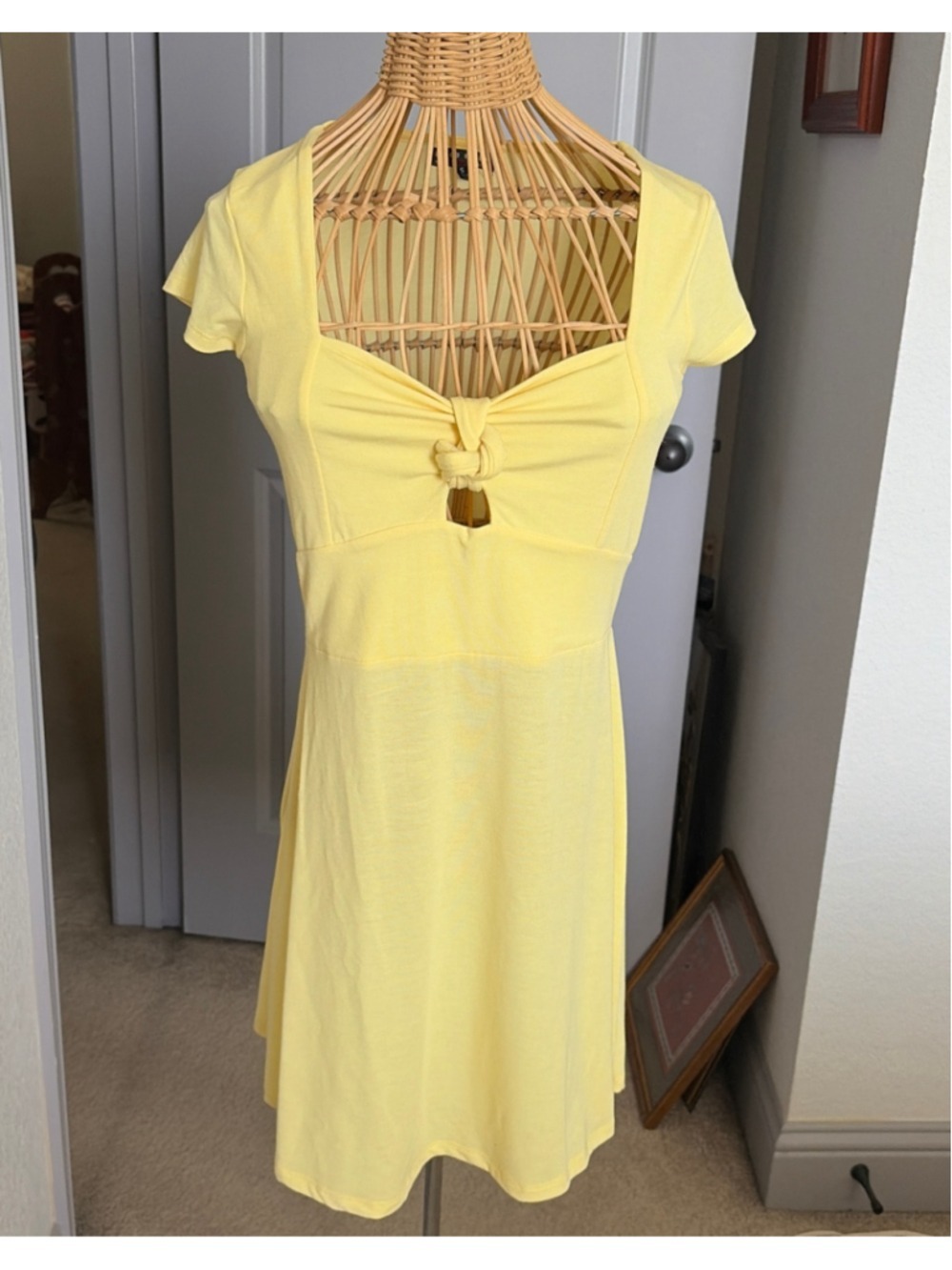 Poof New York Yellow Mini Dress Size Small
